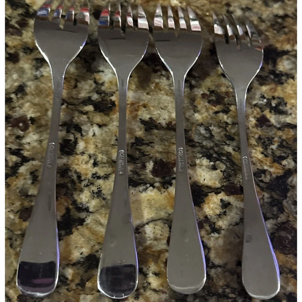 Oneida Baguette Stainless Steel 18/10 Salad Forks Fork Set Of 4‎